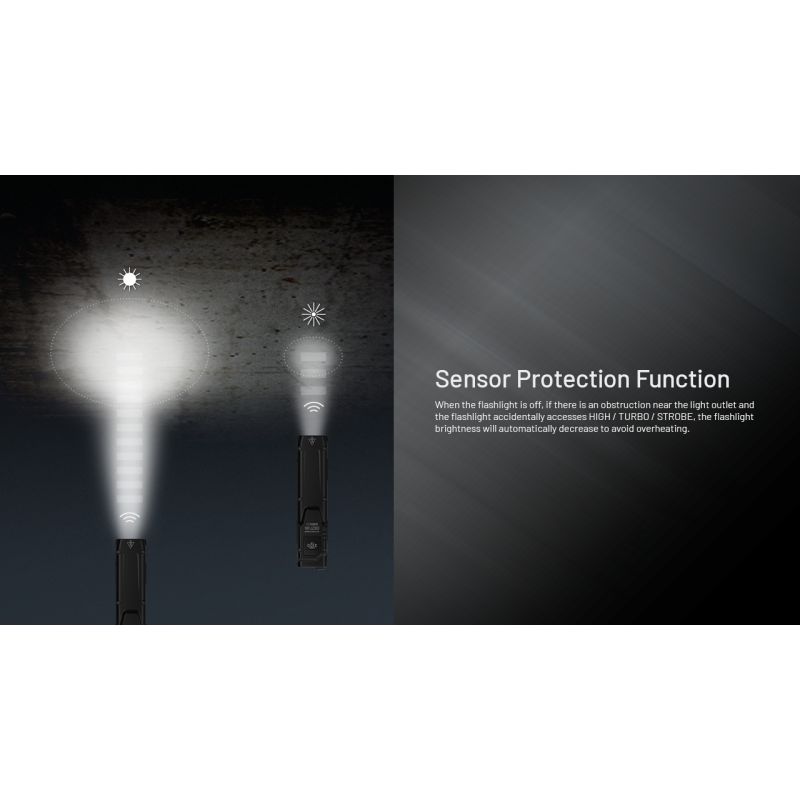 NITECORE EDC27 UHi Výkonná 3100lm Kompaktní USB-C Dobíjecí Svítilna – Ideální pro Venkovní Vybavení/EDC