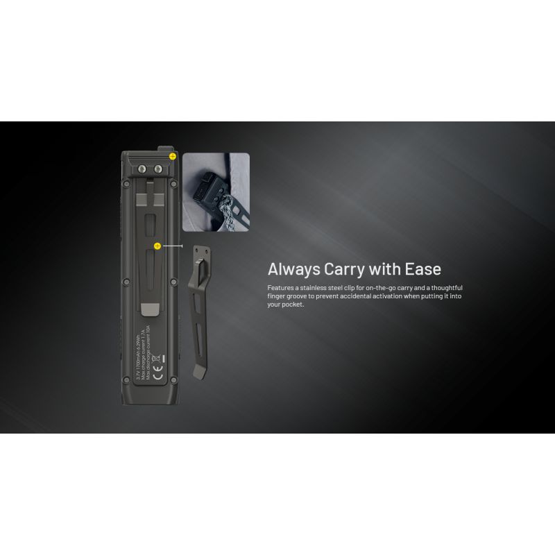 NITECORE EDC27 UHi Výkonná 3100lm Kompaktní USB-C Dobíjecí Svítilna – Ideální pro Venkovní Vybavení/EDC