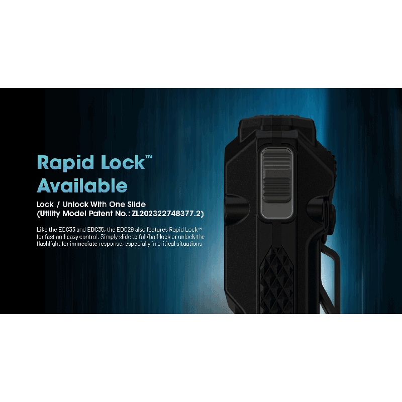 NITECORE EDC29: 6500 Lumenů USB-C Svítilna, Vysoká Svítivost, Multifunkční Lehká EDC Svítilna