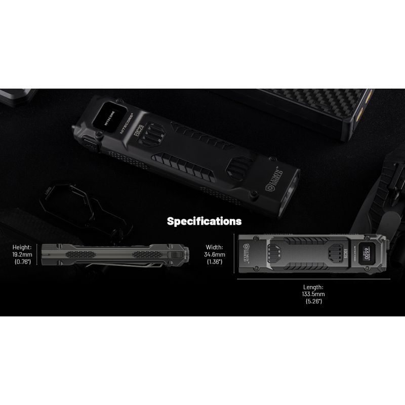 NITECORE EDC29: 6500 Lumenů USB-C Svítilna, Vysoká Svítivost, Multifunkční Lehká EDC Svítilna