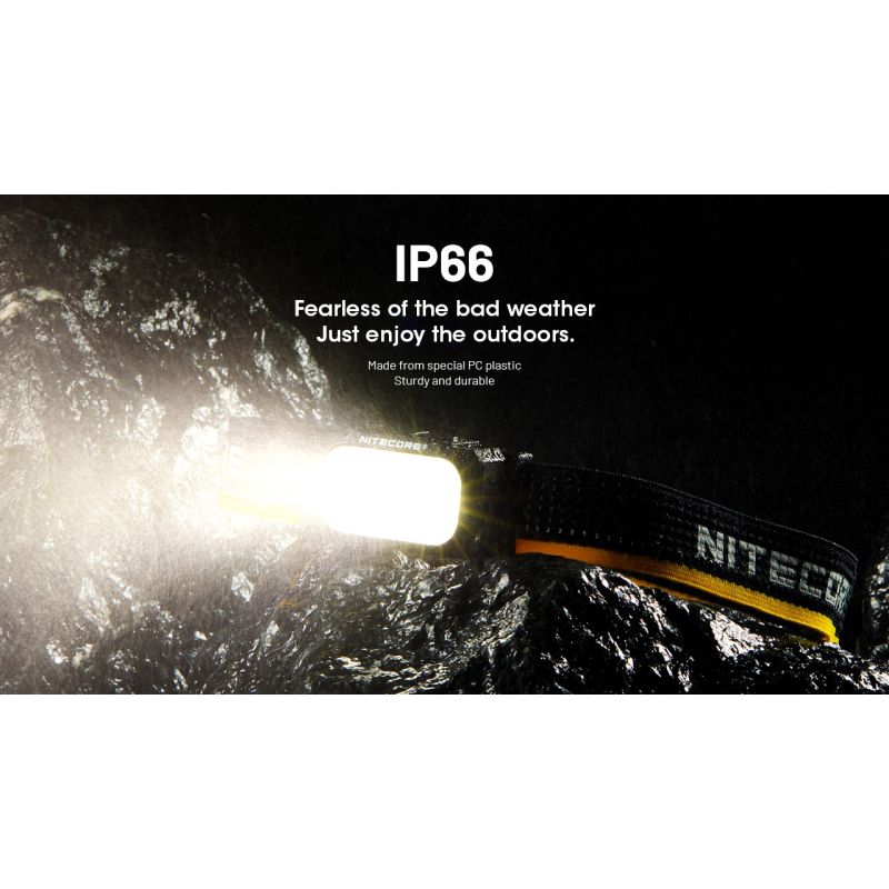 NITECORE NU25 MCT LED Čelovka – 400lm Dvoupaprsková s USB-C pro Outdoor, Turistiku & Kempování