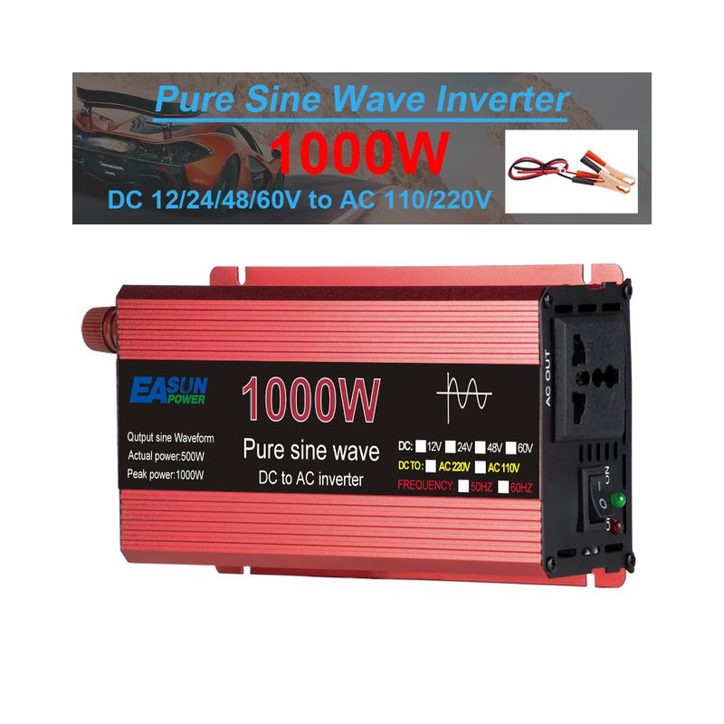 Objevte měnič čisté sinusové vlny 3000W DC 12V/24V na AC 110V/220V ideální pro život mimo síť a dobrodružství