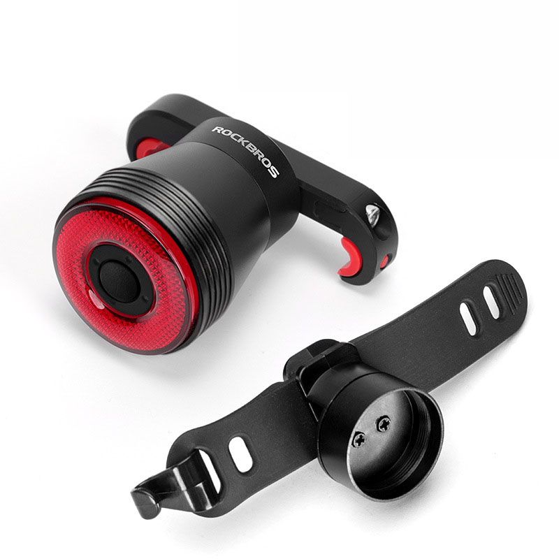 ROCKBROS Q5 chytré cyklistické světlo s IPx6 vodotěsností a automatickým brzdovým světlem pro bezpečnou jízdu