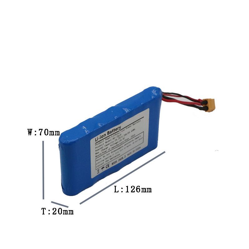 Lehká 25,2V 5C Li-Ion baterie pro skateboardy – Vysoký výkon & Bezpečnost – Dlouhotrvající!