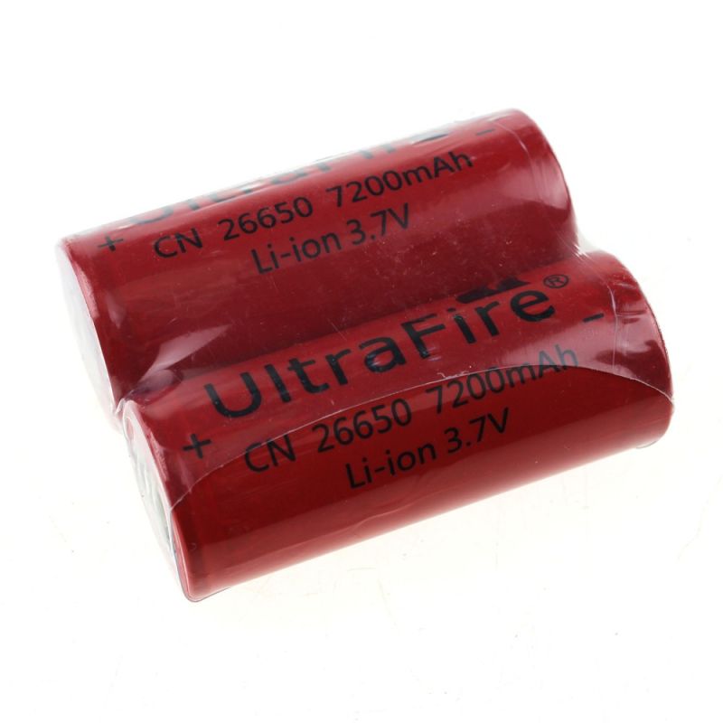 **UltraFire CN 26650 3.7V 7200mAh Dobíjecí Li-ion Baterie | Vysoká Kapacita pro Svítilny, Vaping | Dlouhá Výdrž**