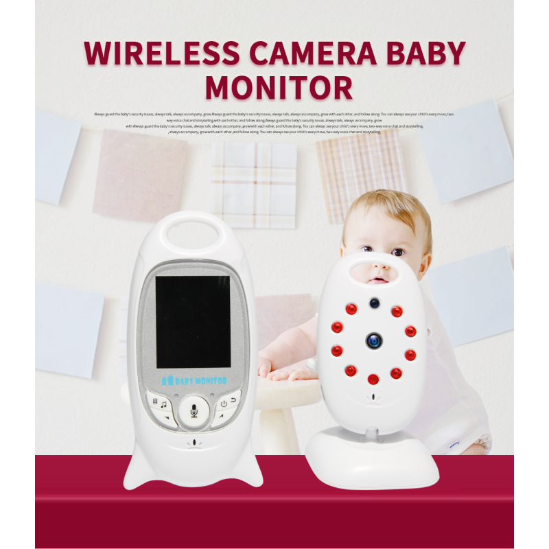VB601 Bezdrátový Video Baby Monitor s Obousměrným Zvukem a Nočním Viděním – Klid pro Rodiče, Novinka!