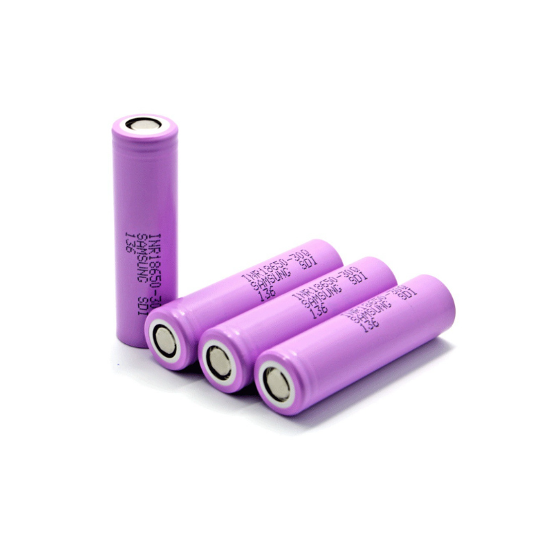 Výkonné 18650 Li-ion dobíjecí baterie 30Q, 3.7V 3000mAh (4ks). Vysoký proud, Korea.