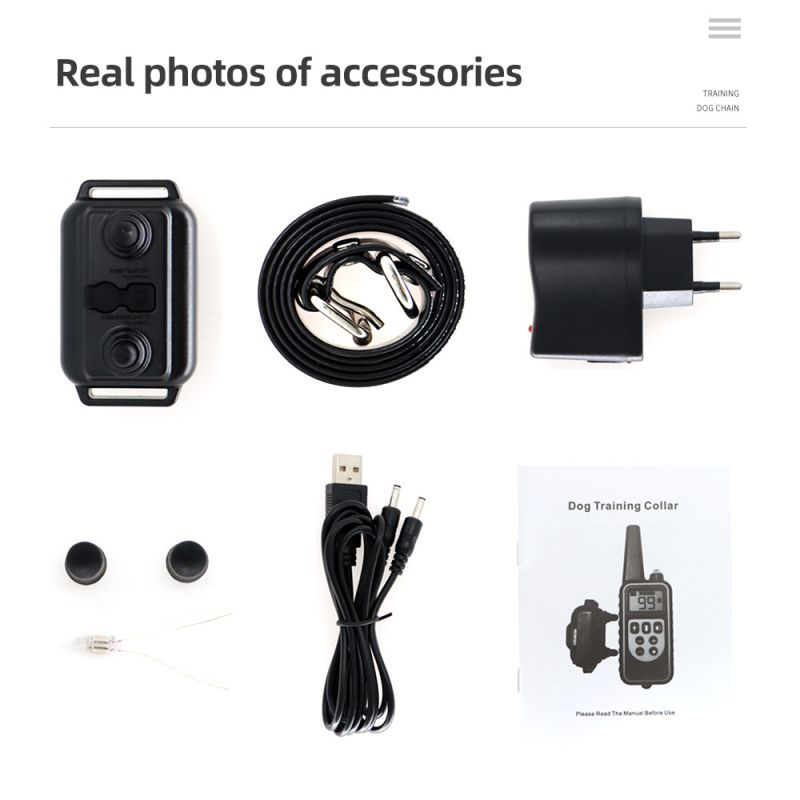 Nový 800m IP7 Vodotěsný Výcvikový Obojek Pro Psy s Dálkovým Ovládáním – EFEKTIVNÍ Trénink Vibracemi, Dobíjecí!