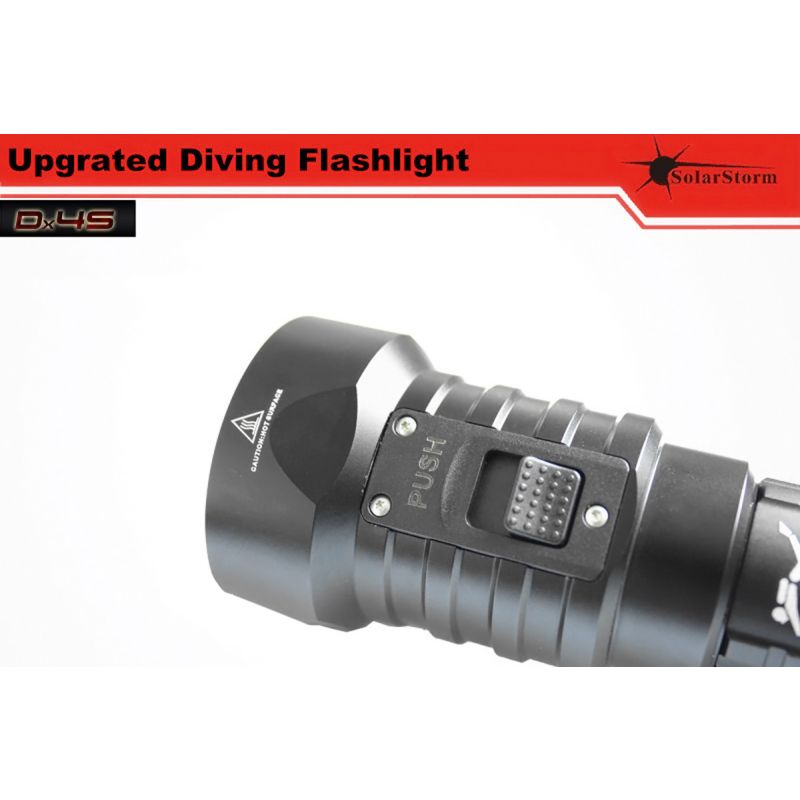 Solarstorm DX4S 4XU2 3200-Lumen LED Potápěčská Svítilna IPX8 – Odolná pro Průzkum Moře!