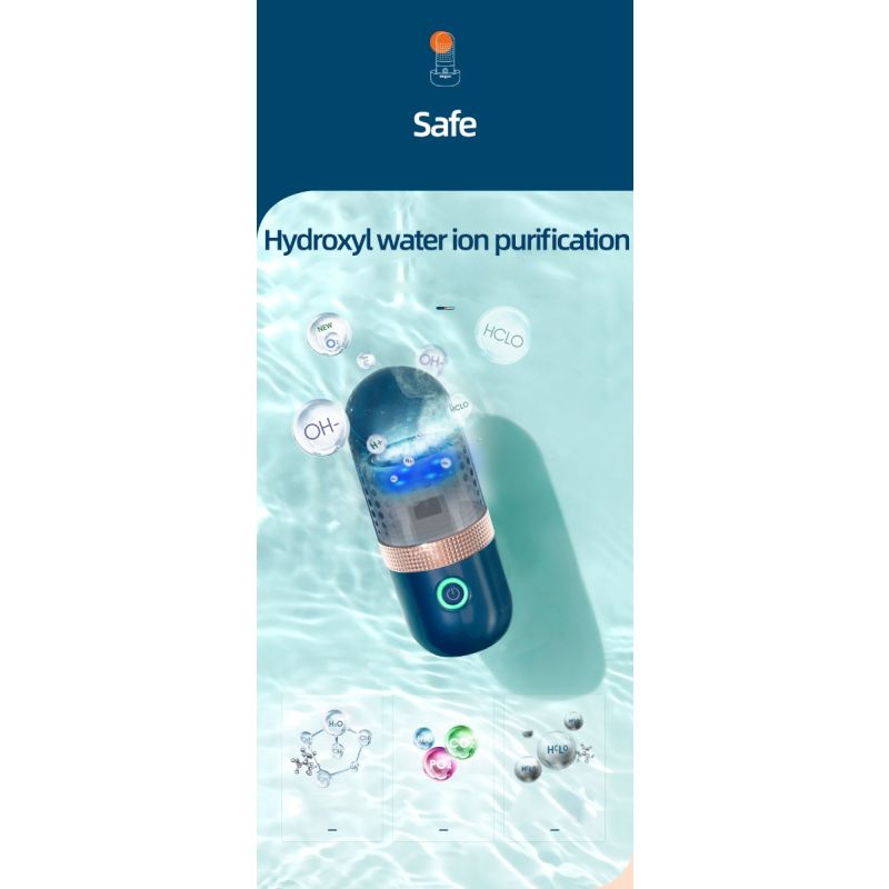 Donlim Čistič Ovoce & Zeleniny - Bezpečnost Potravin Ozonizér pro Zdravý Životní Styl, Dobíjecí, Intuitivní Design