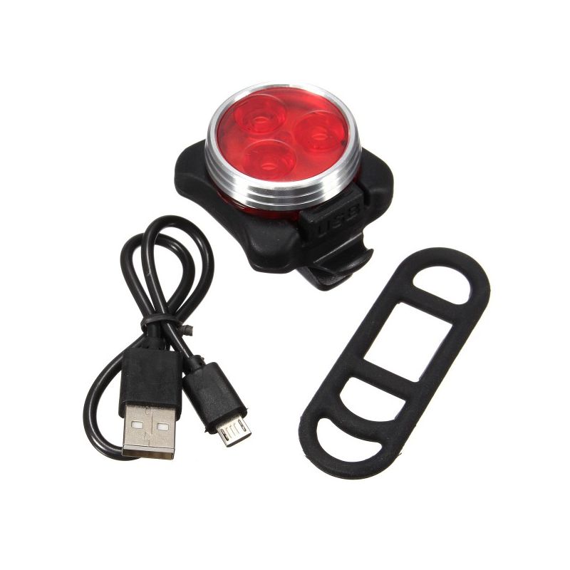 **USB dobíjecí světlo na kolo HJ-030 | Vodotěsné 3 LED přední světlo | 4 režimy | Cyklistická bezpečnost**