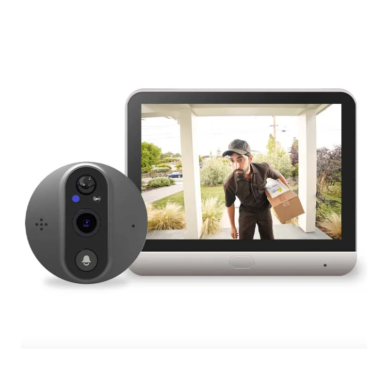 Tuya Smart 1080P WiFi videokamera kukátková s PIR detektorem pohybu noční vidění a 120° úhel pohledu domácí bezpečnost
