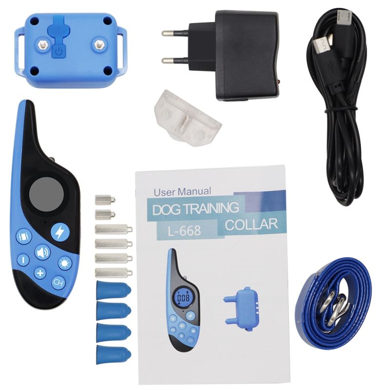 Elektrický tréninkový obojek pro psy 500m voděodolný | LCD | Šok/Vibrace/Zvuk | Dobíjecí | Pro více psů | Snadný výcvik
