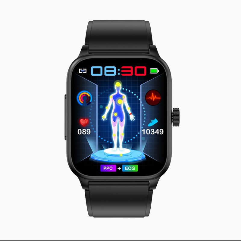 ET540 Glukóza EKG Tělesná teplota Krevní tlak Kyslík v krvi Srdeční frekvence Volání Bluetooth Smartwatch Fitness Tracker