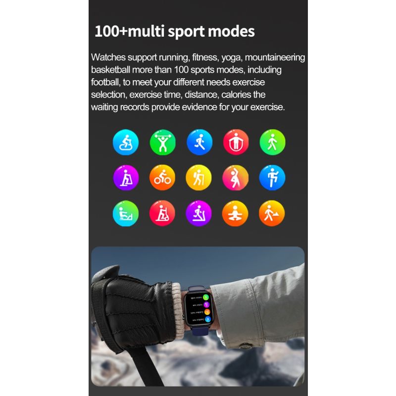 ET570 Chytré hodinky s glukózou v krvi, EKG, srdečním tepem a krevním tlakem – Pro zdraví na zápěstí!