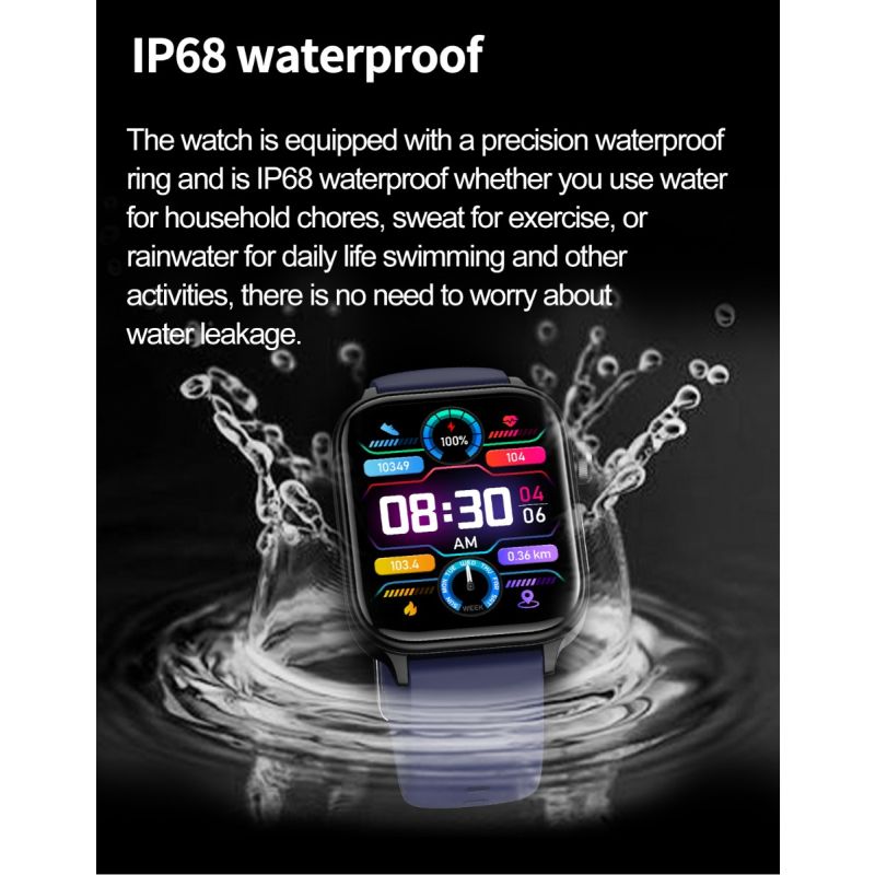 ET570 Chytré hodinky s glukózou v krvi, EKG, srdečním tepem a krevním tlakem – Pro zdraví na zápěstí!