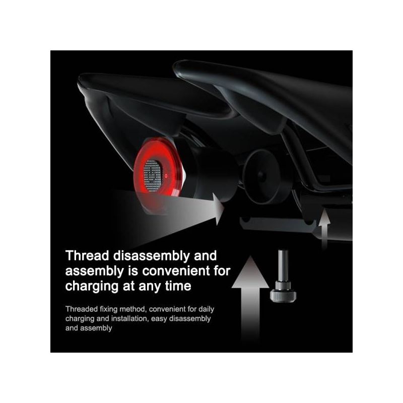 MEROCA MX2 Chytré Senzorové Zadní Světlo na Kolo – USB Nabíjení, Viditelnost a Bezpečnost pro Cesty i Traily