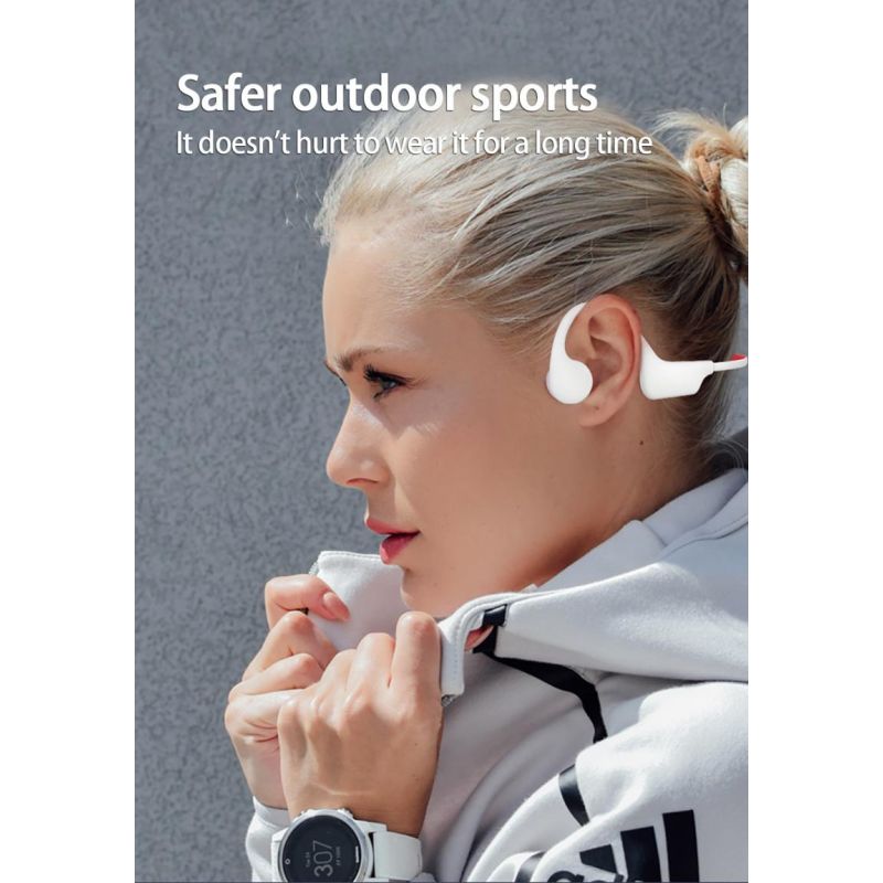 Bone Conduction Sluchátka na plavání 16GB IP68 Bezdrátová MP3 Voděodolné Sportovní Příslušenství Plavání