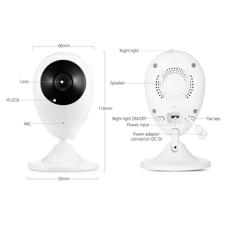 SP880 Bezdrátový Video Baby Monitor s 2.4
