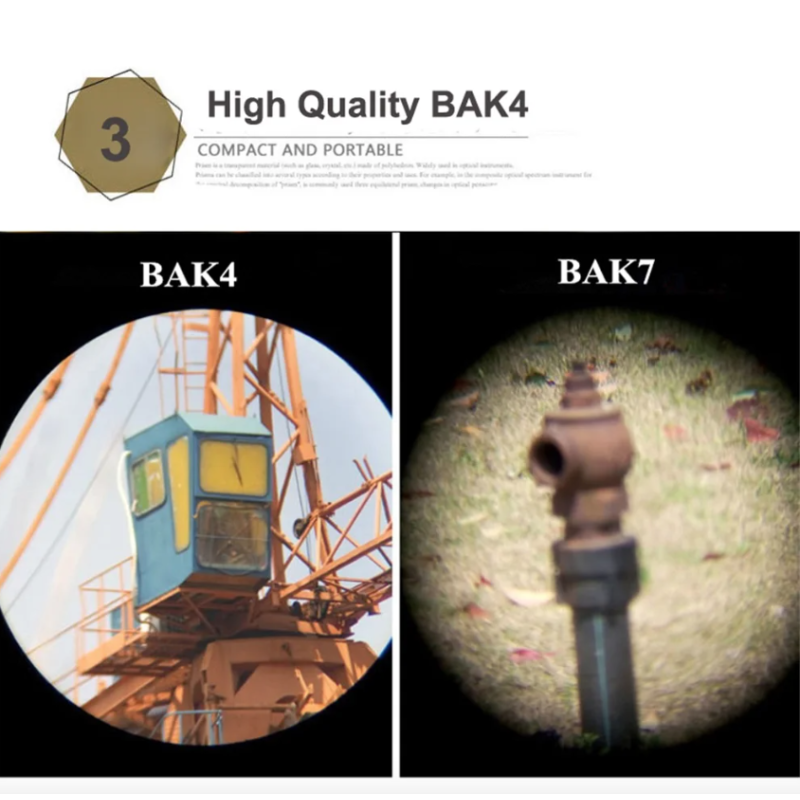 Výkonný HD Dalekohled 60x60 BAK4 – Lehký, Přenosný Optický Teleskop pro Pozorování na Dálku!