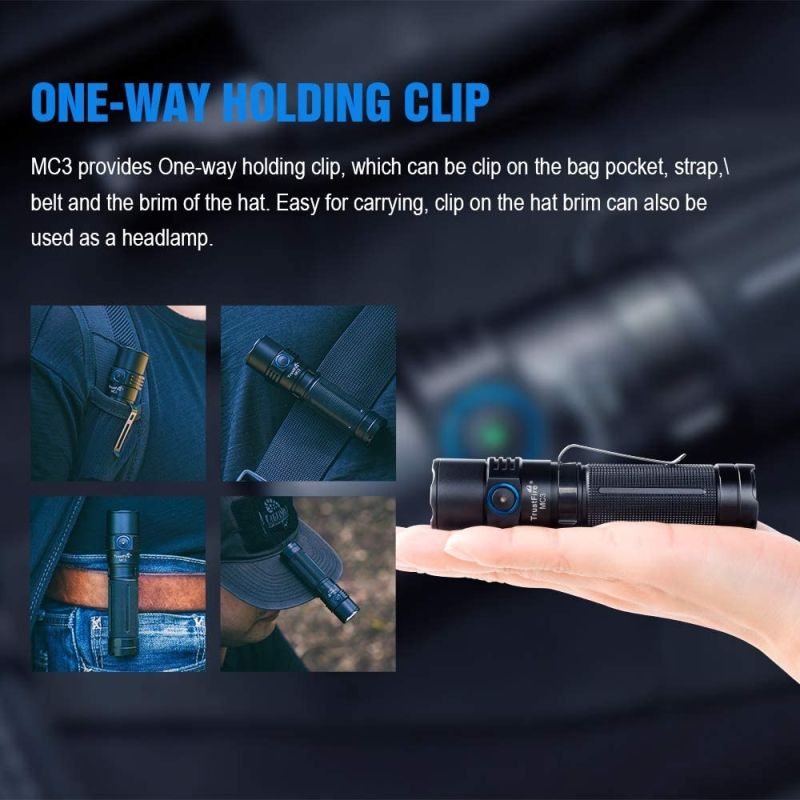 TrustFire MC3 XHP50 Svítilna 2500 Lumenů, IP68 Vodotěsná EDC LED USB Dobíjecí Světlo