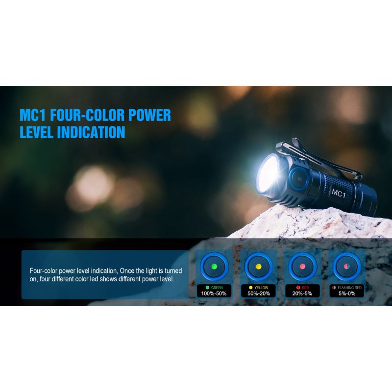 TrustFire MC1 Baton XP-L HI 1000lm LED svítilna | Mini EDC klíčenka | Kompaktní dobíjecí světlo