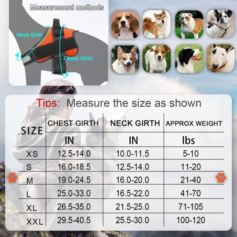 **Psí Postroj No-Pull Reflexní Vesta | Nastavitelná pro Střední Plemena | Bezpečnost & Pohodlí | Venkovní Vybavení pro Psy**