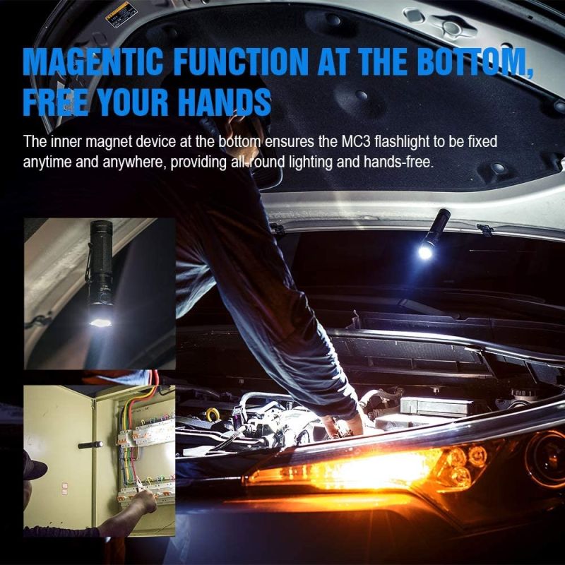 TrustFire MC3 XHP50 Svítilna 2500 Lumenů, IP68 Vodotěsná EDC LED USB Dobíjecí Světlo