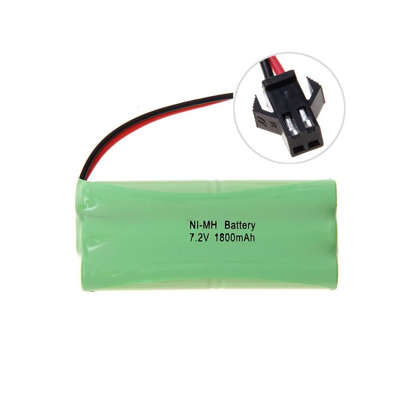 Ekologická 7.2V AA 1800mAh Ni-MH dobíjecí baterie pro autíčka a modely letadel s SM zástrčkou