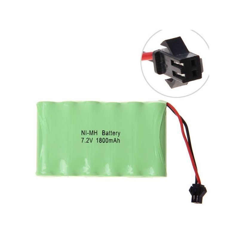 7.2V AA 1800mAh Ni-MH dobíjecí baterie SM konektor ekologická vysoce kapacitní pro drony dálkově řízené modely