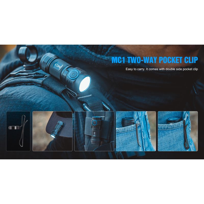 TrustFire MC1 Baton XP-L HI 1000lm LED svítilna | Mini EDC klíčenka | Kompaktní dobíjecí světlo