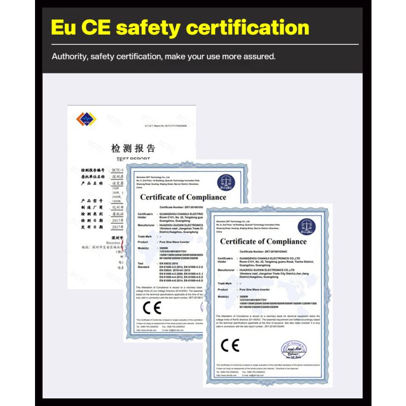Čistá vlna Měnič napětí 3000W-8000W pro Off-Grid DC 12V/24V na AC 110V/220V Obytný vůz