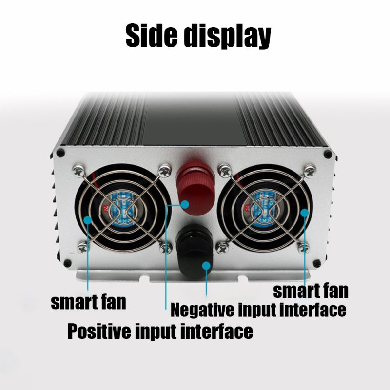 Čistá vlna Měnič napětí 3000W-8000W pro Off-Grid DC 12V/24V na AC 110V/220V Obytný vůz