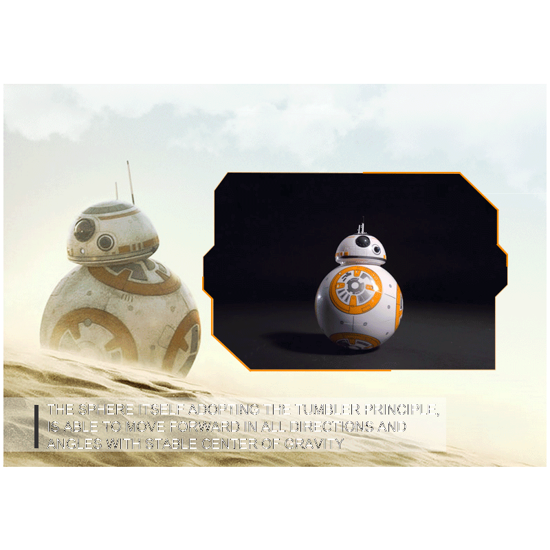 RC BB-8 Star Wars Inteligentní Robot Hračka pro Děti – 360° Rotace, Magnetická Suspenze, Dálkové Ovládání