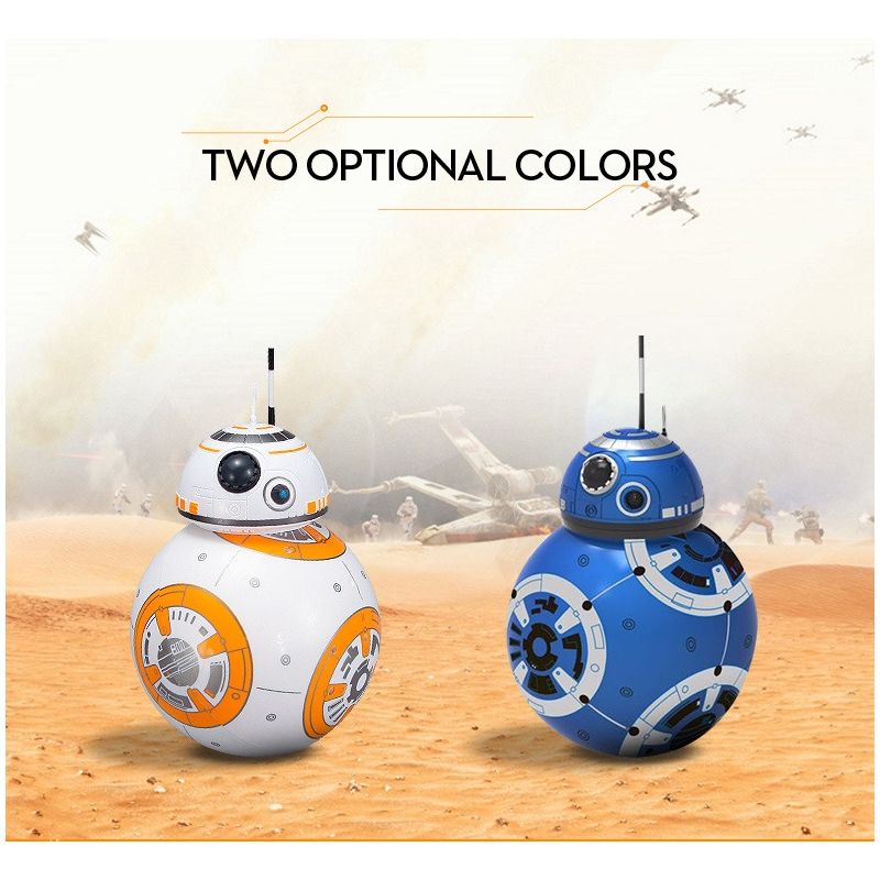 RC BB-8 Star Wars Inteligentní Robot Hračka pro Děti – 360° Rotace, Magnetická Suspenze, Dálkové Ovládání