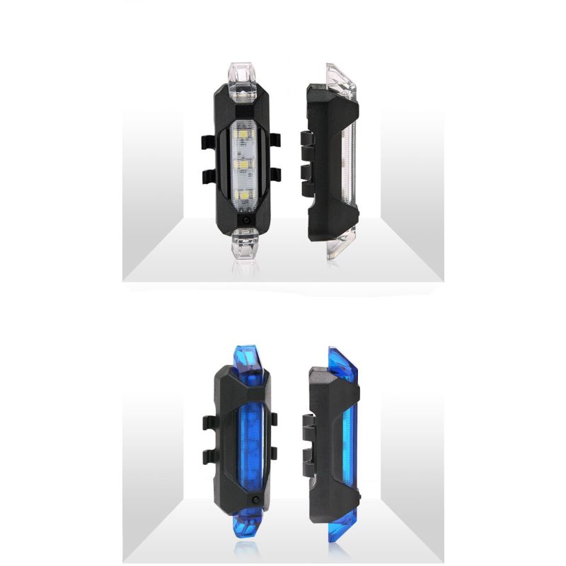 Přenosné USB Dobíjecí Zadní Cyklistické Světlo – LED pro Městskou Cyklistiku a Bezpečnost