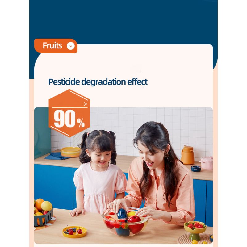 Donlim Čistič Ovoce & Zeleniny - Bezpečnost Potravin Ozonizér pro Zdravý Životní Styl, Dobíjecí, Intuitivní Design