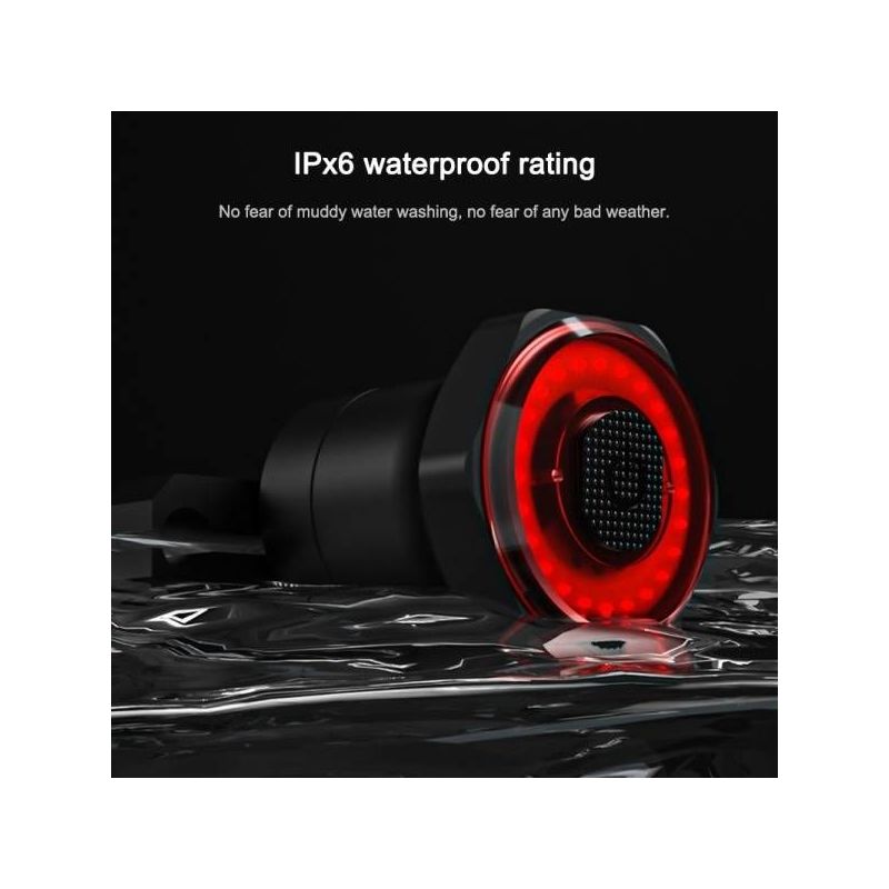 MEROCA MX2 Chytré Senzorové Zadní Světlo na Kolo – USB Nabíjení, Viditelnost a Bezpečnost pro Cesty i Traily