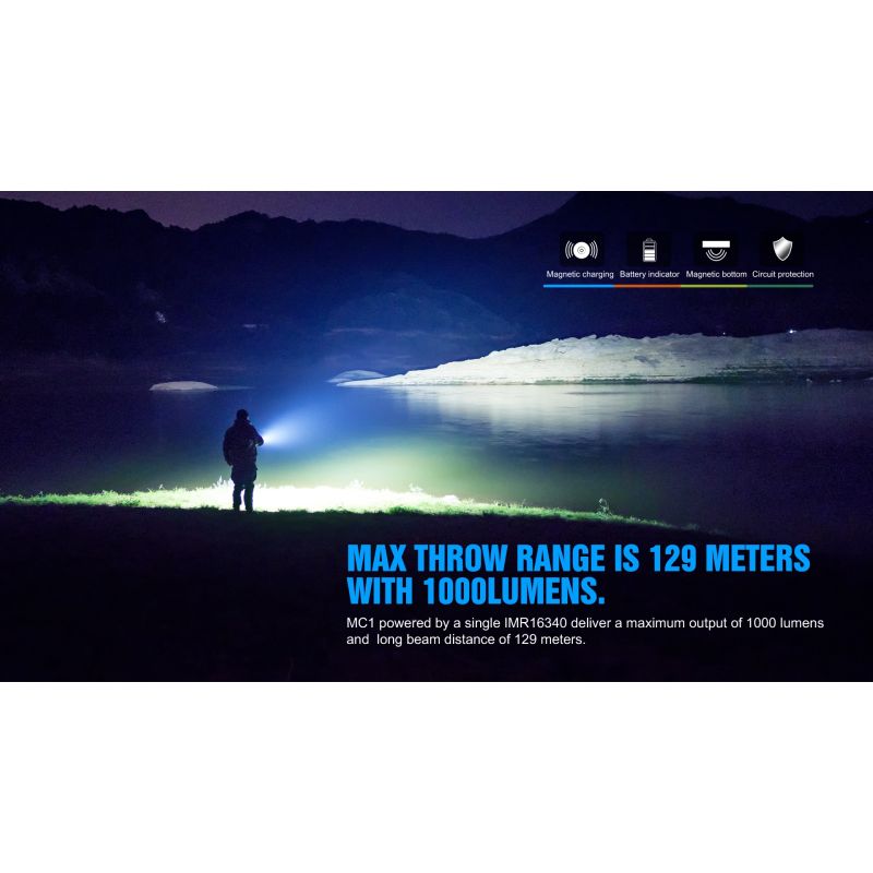 TrustFire MC1 Baton XP-L HI 1000lm LED svítilna | Mini EDC klíčenka | Kompaktní dobíjecí světlo