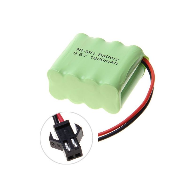 Vysokokapacitní 9.6V AA 1800mAh Ni-MH SM ekologická dobíjecí baterie pro stabilní výkon modelů letadel