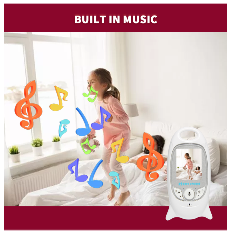 VB601 Bezdrátový Video Baby Monitor s Obousměrným Zvukem a Nočním Viděním – Klid pro Rodiče, Novinka!