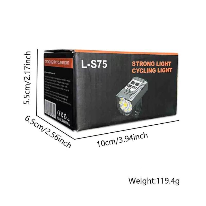 Výkonné 9 LED Přední Světlo na Kolo | USB-C Dobíjecí, Vodotěsné pro Bezpečnost