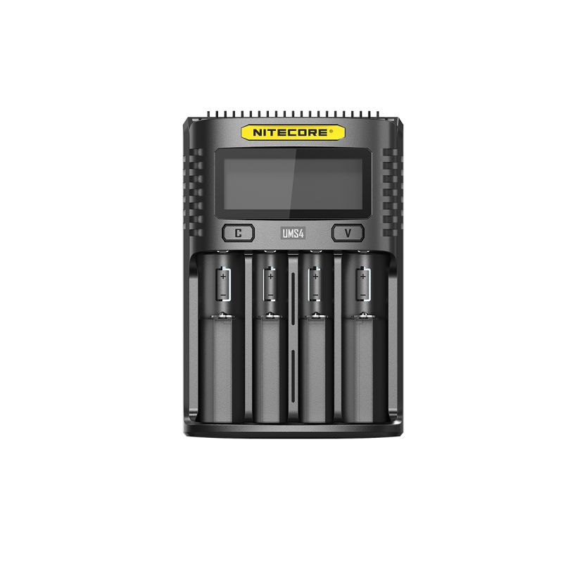 Objevte NITECORE UMS4 inteligentní USB čtyřportová nabíječka pro 18650 21700 26650 baterie rychlé nabíjení