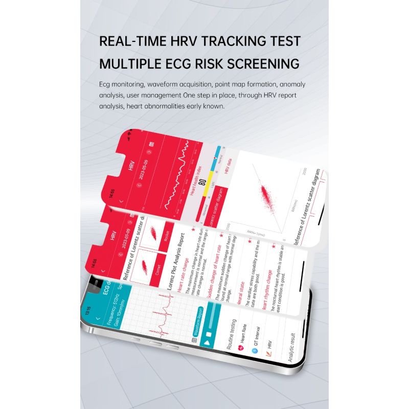 ET540 Chytré hodinky ECG, Krevní Glukóza, Srdeční tep, Tlak, Kyslík, Teplota, Bluetooth Volání, Fitness Tracker