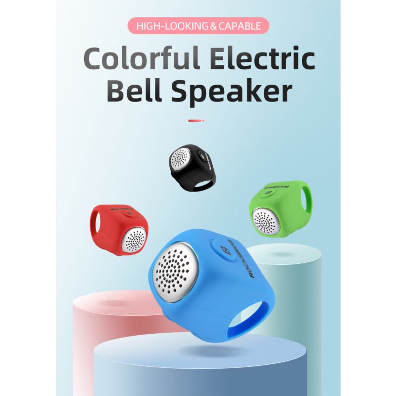 ROCKBROS Elektrický Cyklo Zvonek 110 dB – Vodotěsný MTB Doplněk pro bezpečnou jízdu! Esenciální k personalizaci.