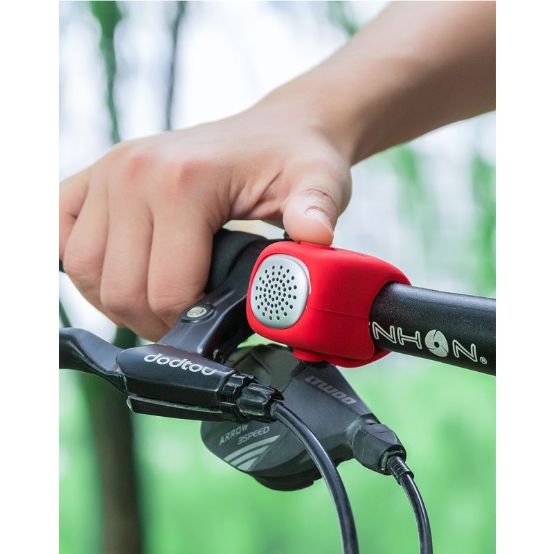 ROCKBROS Elektrický Cyklo Zvonek 110 dB – Vodotěsný MTB Doplněk pro bezpečnou jízdu! Esenciální k personalizaci.