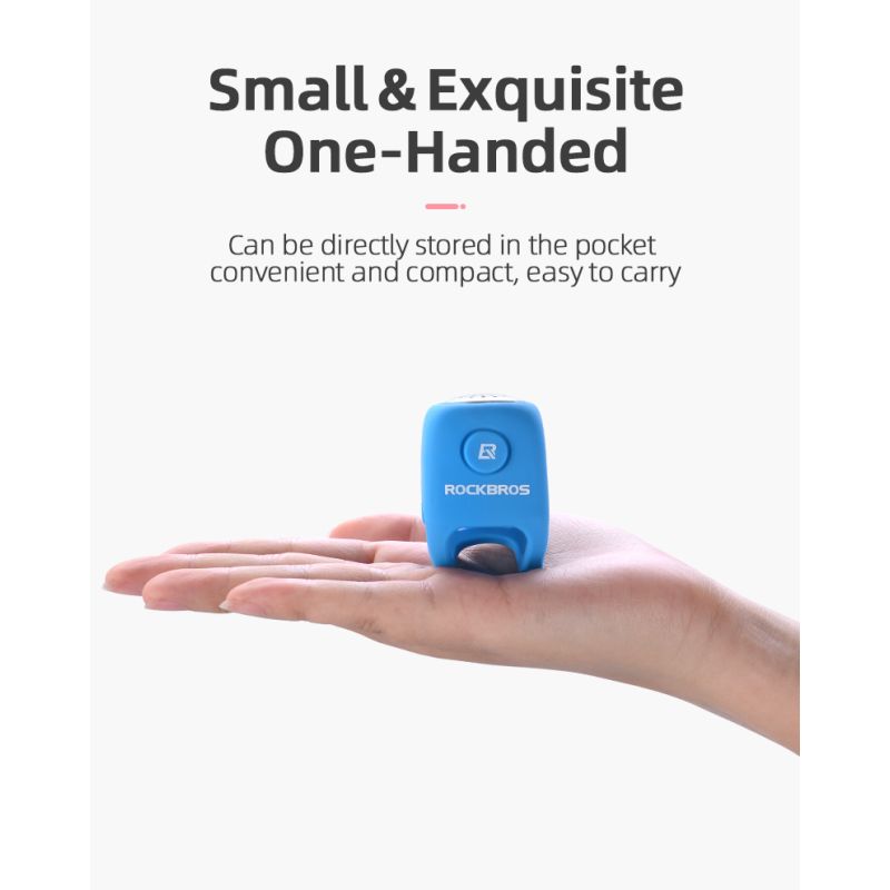 ROCKBROS Elektrický Cyklo Zvonek 110 dB – Vodotěsný MTB Doplněk pro bezpečnou jízdu! Esenciální k personalizaci.
