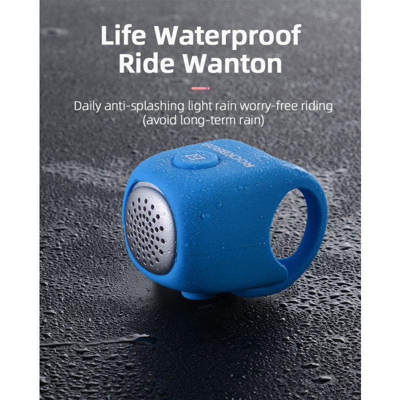 ROCKBROS Elektrický Cyklo Zvonek 110 dB – Vodotěsný MTB Doplněk pro bezpečnou jízdu! Esenciální k personalizaci.