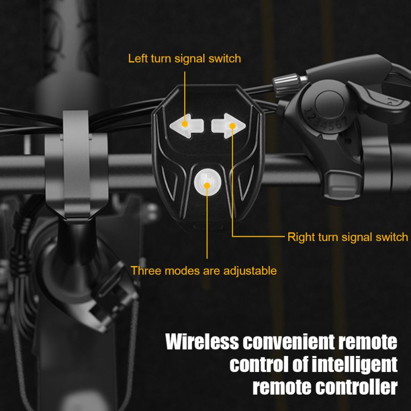 Smerovka na Kolo Zadní LED Světlo USB Dobíjecí Bezdrátová – Bezpečnostní Doplněk pro MTB & Městské Jezdce