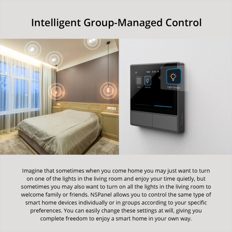 SONOFF NSPanel: Inteligentní WiFi přepínač vše-v-jednom ovládání pro chytrou domácnost s dotykovou obrazovkou, Alexa